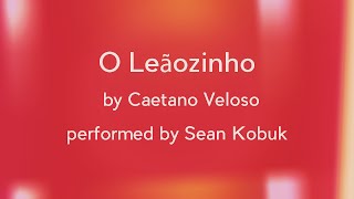 Sean Kobuk -  Caetano Veloso cover - O Leãozinho