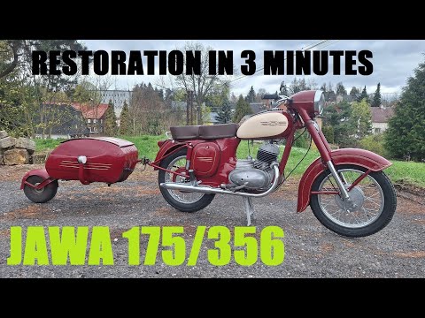 Restoration Motorcycle Jawa 175 year1956 - Kompletní renovace