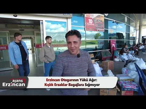 Erzincan Otogarının Yükü Ağır: Kışlık Erzaklar Bagajlara Sığmıyor