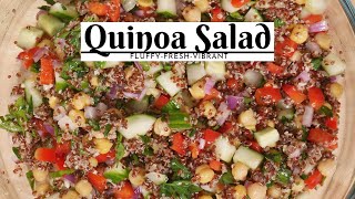 Fluffy Quinoa Salad| Fresh & Vibrant Flavour