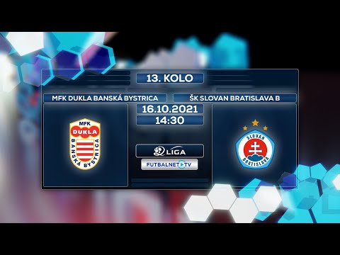 2.liga 2021/2022 13.kolo: MFK Dukla Banská Bystrica - ŠK Slovan Bratislava B (zostrih)