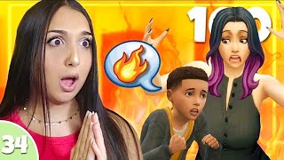 LES FANTÔMES ONT MIS LE FEU…*100 baby challenge* EP34 | sims 4