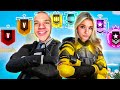 1v1 Vs EVERY Rank BUT My Girlfriend Picks My Operator
