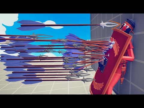 PINNING EVERY UNIT TO THE WALL | Totally Accurate Battle Simulator-TABS