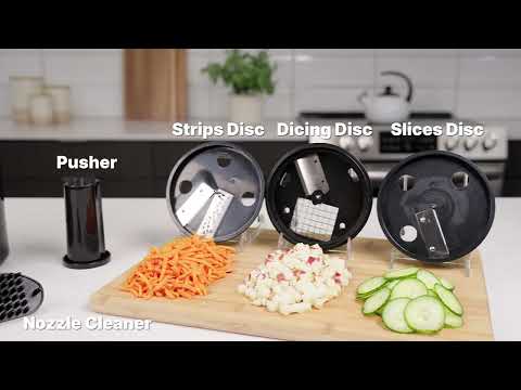 MasterPro Electric Food Shredder with (3) Blade Discs on QVC