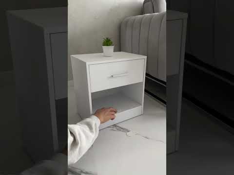 The hidden bedside table at home  in this way to make small things more hidden. #Panel Furniture
