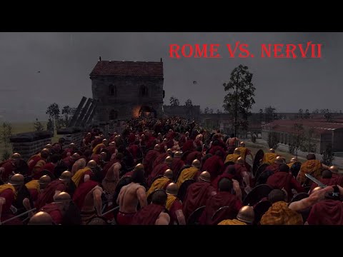Rome Total War 2 Siege Battle - Rome vs. Nervii [1080p]