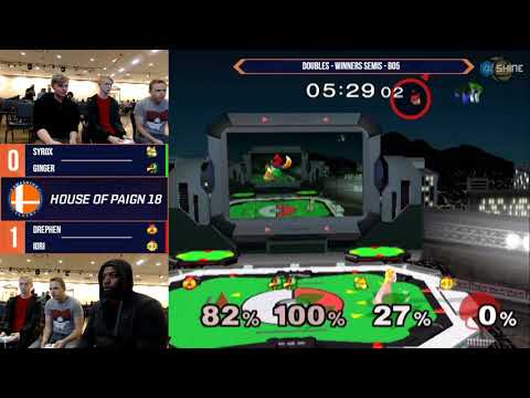House of Paign 18 - Syrox & Ginger vs. Drephen & Iori - SSBM - Doubles - Winners Semis - Bo5
