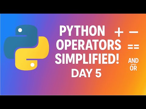 Python Operators Explained Day 5 Python For Data Analysis