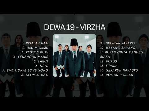 DEWA 19 FEAT VIRZHA  | KOLEKSI LAGU DEWA 19 TERBAIK | FULL ALBUM TERBARU