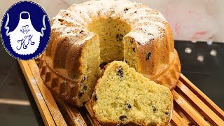 🎂 Moist yeast bundt cake with raisins and nuts | Simple and delicious!🍰
