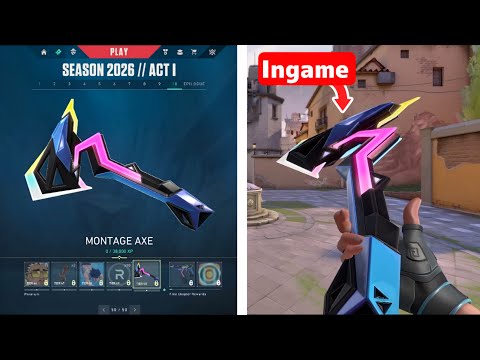 New Season 2026 Act 1 Full Battle Pass Skins in Valorant (Ingame)