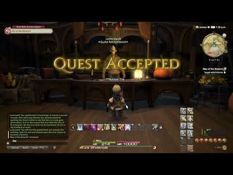Quest 114 - Way of the Botanist (BTN Lv0) #1QAD #FFXIV
