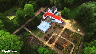 Vlucht over Ei van Drunen, Poort van Heusden, Emmamolen en wielerbaan Nieuwkuijk