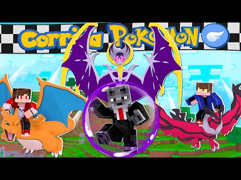 CORRIDA DE POKÉMON NO AR DE INICIAL vs LENDÁRIO SHINY - MINECRAFT PIXELMON MOD