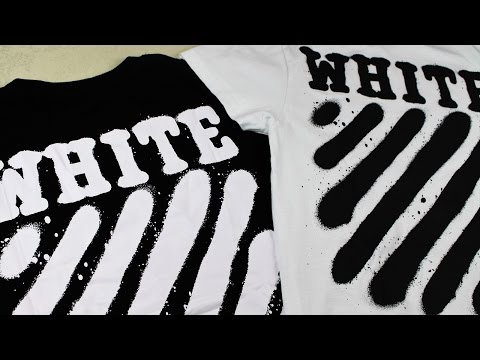 How To Spot Fake Off White | Real vs Replica Off White Diagonal Spray T-Shirt Video