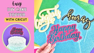 Easy DIY Floating Cake Topper With Cricut: How to Use Offset In Design Space For Cake Toppers