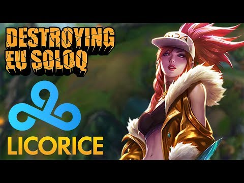 Destroying EU SoloQ: Cloud9 Licorice - Akali Top Lane - KDA 15/1/8