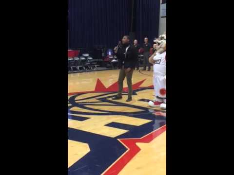 Criston Moore Sings National Anthem for NBA D - League
