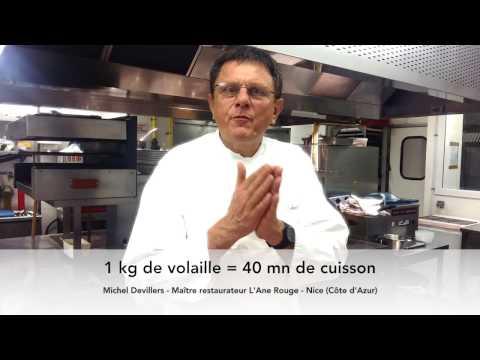 Cuisson des volailles de Noël (Dinde, Chapon...) par le chef de L'Ane Rouge Restaurant de Nice