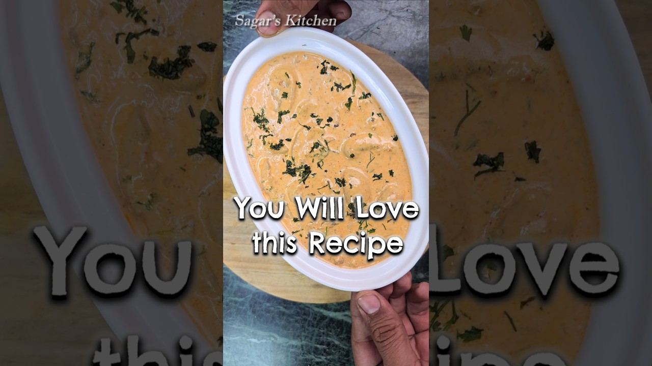 Creamy mushroom masala