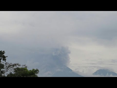 Smoke rises from Guatemala's Fuego Volcano following eruption | AFP
