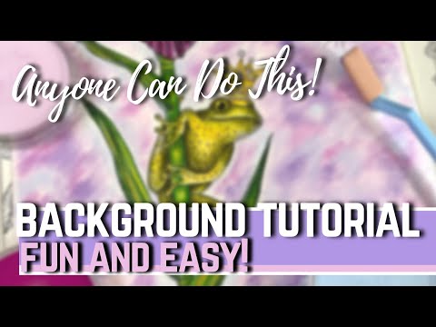 A BEAUTIFUL BACKGROUND EASY FOR BEGINNERS | Pan Pastels | Adult Coloring Tutorial | Part 5
