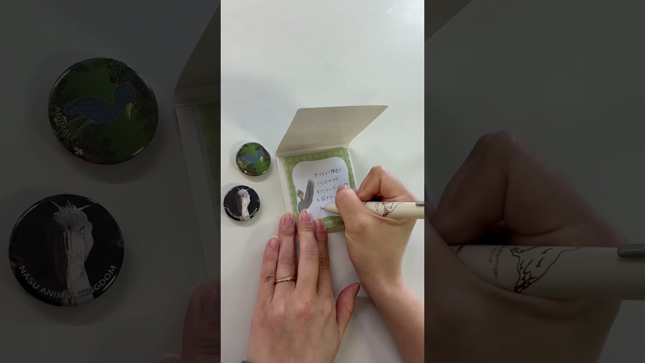 ハシビロコウオリジナルグッズ付き入国チケット【第一弾】登場！ #那須どうぶつ王国#ハシビロコウ#shorts