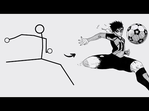 How to draw Isagi Yoichi full Body out of Stick Man | Easy Step by Step