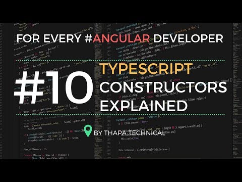 Typescript Tutorial for Beginners in Hindi 10 Constructor in Typescript in Hindi
