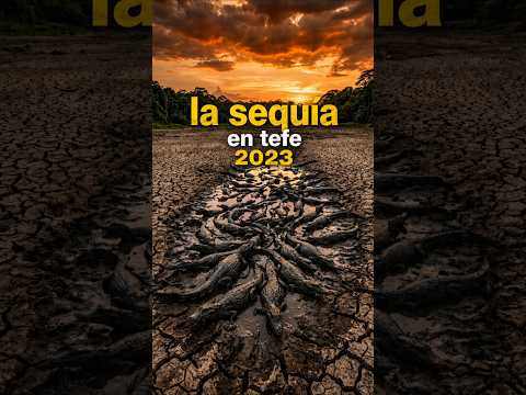 la sequía que hirvió tefé: cómo resistieron los caimanes negros #amazonas #caimanes