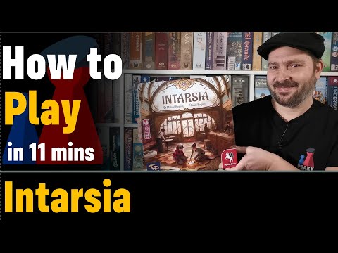 How to play Intarsia - Full teach + Visuals - Peaky Boardgamer