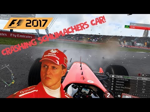 F1 2017 - CRASHING MICHAEL SCHUMACHER'S 2002 FERRARI!