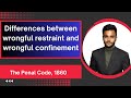 Differences Between Wrongful Restraint And Wrongful Confinement