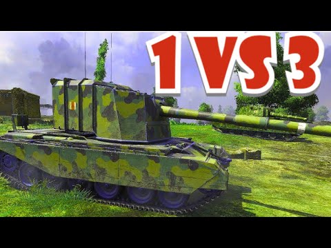 1 vs 3 || FV4005 || World of Tanks Console PS4 XBOX mercenaries