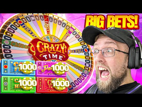 I BET $1000 ON EVERY GAME SHOW ON CRAZY TIME!