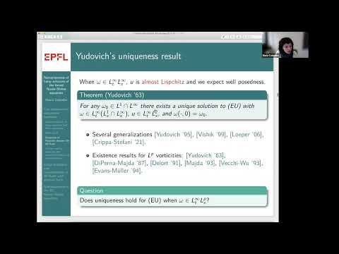Non-uniqueness of Leray solutions of the forced Navier-Stokes equations - Maria Colombo