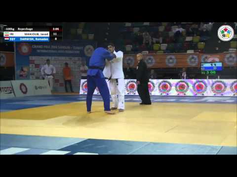 Javad MAHJOUB (IRI) Vs Ramadan DARWISH (EGY) - Judo Grand Prix Samsun 2014 [-100kg]