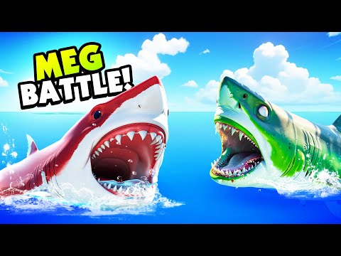 ZOMBIE Megalodon vs SUPER Mega Megalodon: Who Wins? - Amazing Frog?