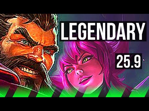 GRAVES vs ELISE (JGL) | Legendary, 14/2/6 | EUNE Master | 25.9
