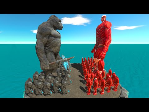 Growing Colossal Titan vs Growing Kong - ARBS