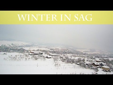 Winter in Sag, Salaj, Romania
