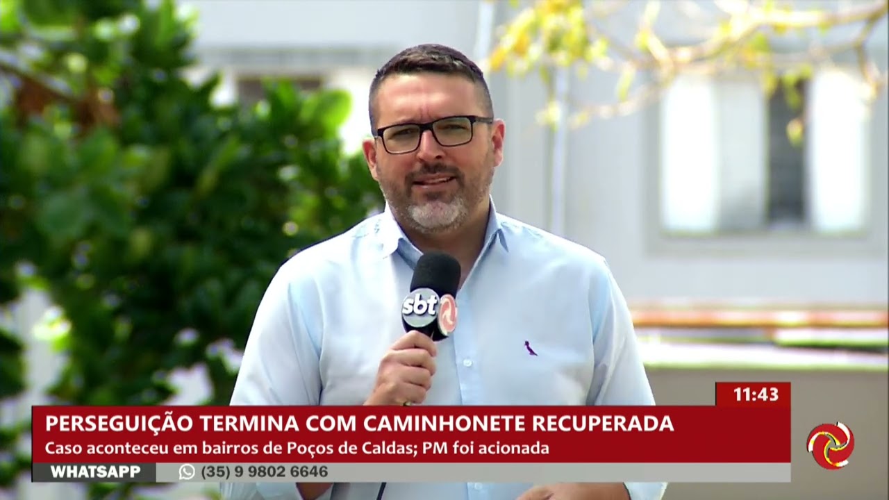 Caminhonete furtada é recuperada após perseguição em Poços de Caldas