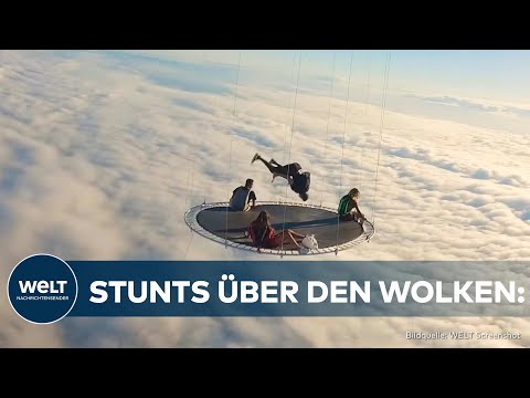 IN 3000 METERN HÖHE: Hawaiianischer Influencer Jay Alvarrez schockt mit waghalsigem Trampolin Stunt!
