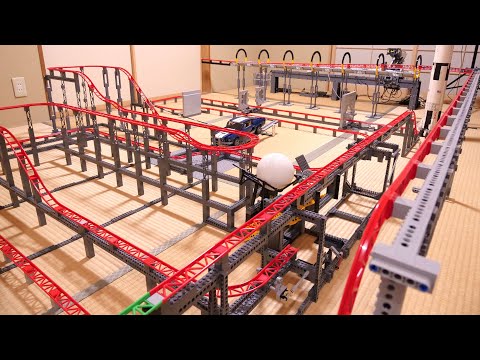 Lego roller coaster track: a 68-meter GoPro trip レゴ 68mコース車載カメラ