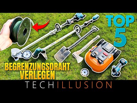 🔥TOP 5 Begrenzungsdraht SCHNELL & EINFACH Verlegen! 😱 - 5 Möglichkeiten Gardena Worx Husquarna Bosch