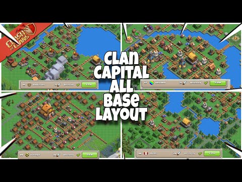 Clan Capital All Base Layout | Caln Capital Attack | Layout | Clash of clans