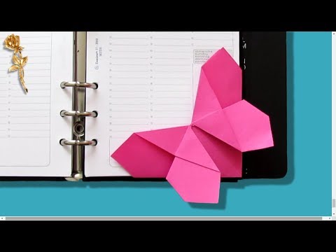 Origami facile : 📑 Marque-page 🦋 Papillon très facile