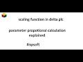 DELTA PLC SCALING ISPsoft Scaling