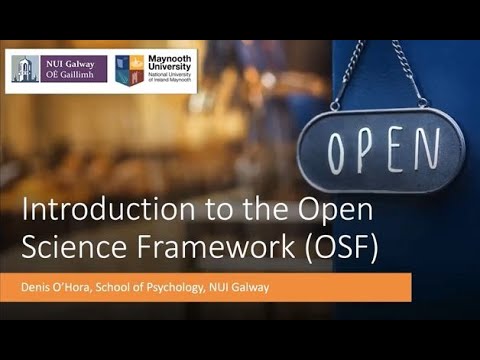 MÓR: Introduction to using the Open Science Framework (OSF) for research projects